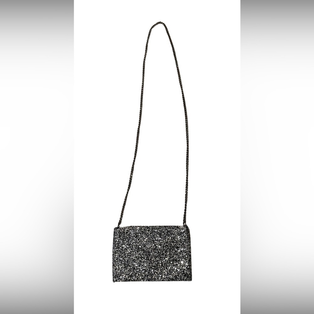 J. Crew sparkly silver purse